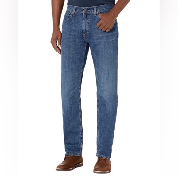 Men's Levi's® 559™ Stretch Relaxed Straight Fit Jeans Size 32W x 34L (NWT) Blue - Picture 3 of 10